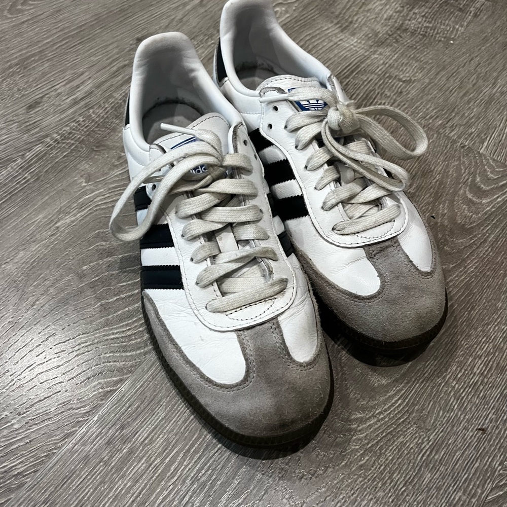 Adidas White and Black Classic Sneakers